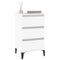 vidaXL Bedside Cabinet White 40x35x70 cm Engineered Wood