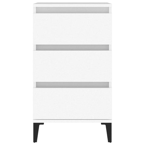 vidaXL Bedside Cabinet White 40x35x70 cm Engineered Wood