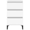 vidaXL Bedside Cabinet White 40x35x70 cm Engineered Wood