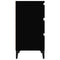 vidaXL Bedside Cabinet Black 40x35x70 cm Engineered Wood