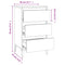 vidaXL Bedside Cabinet Black 40x35x70 cm Engineered Wood