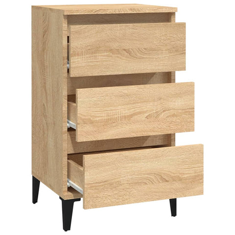 vidaXL Bedside Cabinet Sonoma Oak 40x35x70 cm Engineered Wood