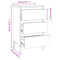 vidaXL Bedside Cabinet Grey Sonoma 40x35x70 cm Engineered Wood