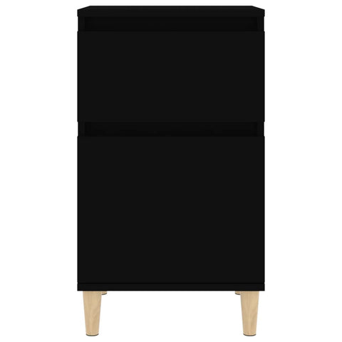 vidaXL Bedside Cabinet Black 40x35x70 cm