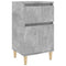 vidaXL Bedside Cabinet Concrete Grey 40x35x70 cm