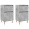 vidaXL Bedside Cabinets 2 pcs Concrete Grey 40x35x70 cm
