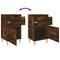 vidaXL Bedside Cabinets 2 pcs Smoked Oak 40x35x70 cm