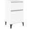 vidaXL Bedside Cabinet White 40x35x70 cm