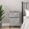 vidaXL Bedside Cabinet Concrete Grey 40x35x70 cm