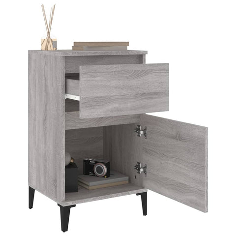 vidaXL Bedside Cabinet Grey Sonoma 40x35x70 cm