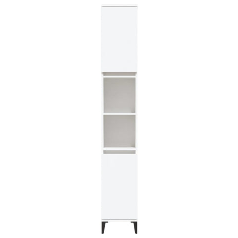 vidaXL Bathroom Cabinet White 30x30x190 cm Engineered Wood