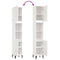 vidaXL Bathroom Cabinet White 30x30x190 cm Engineered Wood