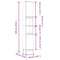 vidaXL Bathroom Cabinet White 30x30x190 cm Engineered Wood