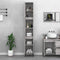 vidaXL Bathroom Cabinet Grey Sonoma 30x30x190 cm Engineered Wood
