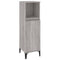 vidaXL Bathroom Cabinet Grey Sonoma 30x30x100 cm Engineered Wood