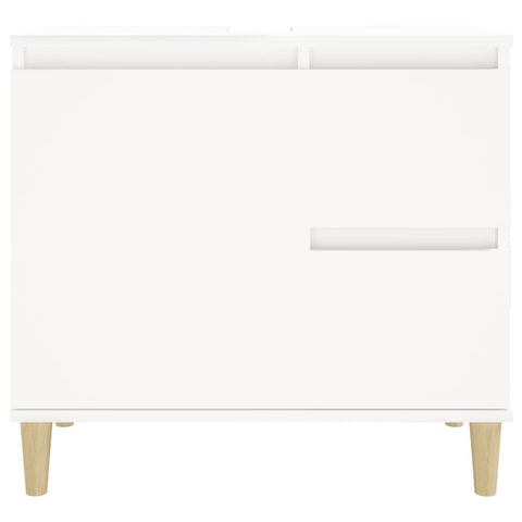 vidaXL Bathroom Cabinet White 65x33x60 cm Engineered Wood