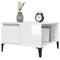 vidaXL Coffee Table High Gloss White 55x55x36.5 cm Engineered Wood