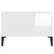 vidaXL Coffee Table High Gloss White 55x55x36.5 cm Engineered Wood
