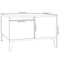 vidaXL Coffee Table High Gloss White 55x55x36.5 cm Engineered Wood