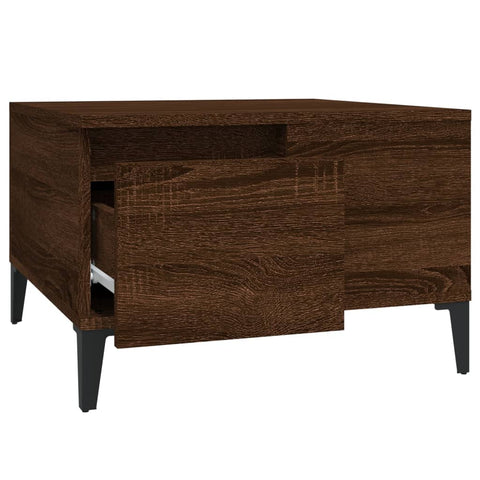 vidaXL Coffee Table Brown Oak 55x55x36.5 cm Engineered Wood