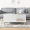 vidaXL Coffee Table White 80x80x36.5 cm Engineered Wood
