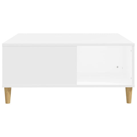 vidaXL Coffee Table White 80x80x36.5 cm Engineered Wood