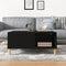 vidaXL Coffee Table Black 80x80x36.5 cm Engineered Wood