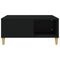 vidaXL Coffee Table Black 80x80x36.5 cm Engineered Wood