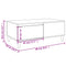 vidaXL Coffee Table White 90x50x36.5 cm Engineered Wood