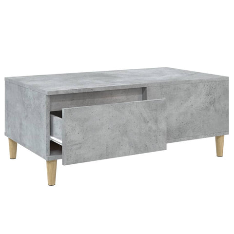 vidaXL Coffee Table Concrete Grey 90x50x36.5 cm Engineered Wood