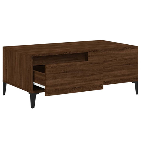 vidaXL Coffee Table Brown Oak 90x50x36.5 cm Engineered Wood