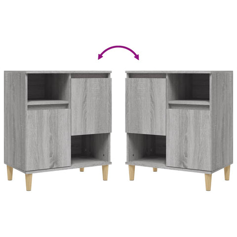 vidaXL Sideboard Grey Sonoma 60x35x70 cm Engineered Wood