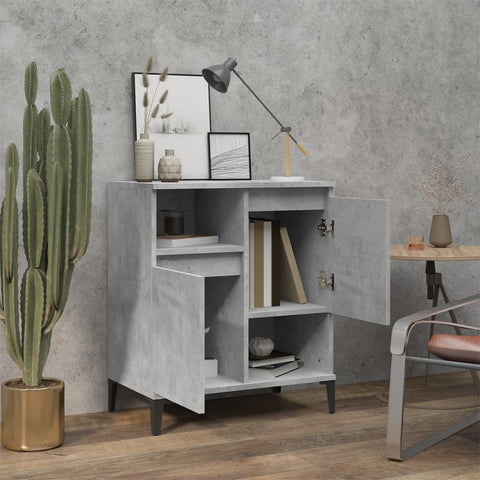 vidaXL Sideboard Concrete Grey 60x35x70 cm Engineered Wood