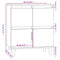 vidaXL Sideboard White 60x35x70 cm Engineered Wood