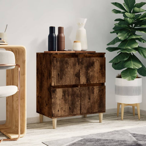 vidaXL Sideboard Smoked Oak 60x35x70 cm Engineered Wood