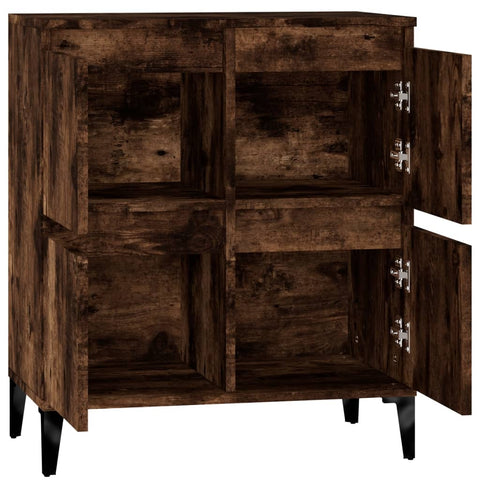 vidaXL Sideboard Smoked Oak 60x35x70 cm Engineered Wood