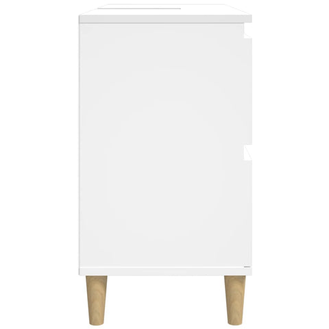 vidaXL Sink Cabinet White 80x33x60 cm Engineered Wood