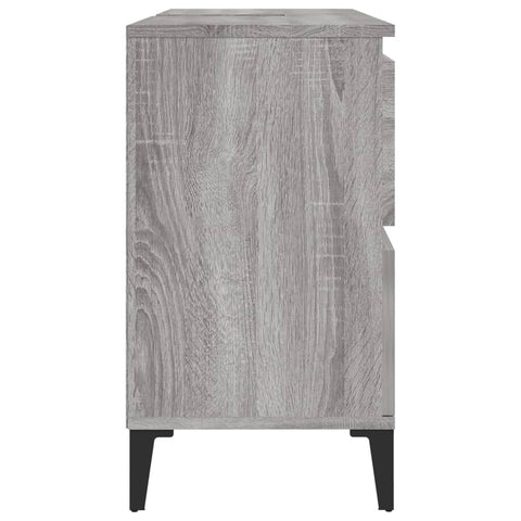 vidaXL Sink Cabinet Grey Sonoma 80x33x60 cm Engineered Wood