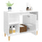 vidaXL Sink Cabinet High Gloss White 80x33x60 cm Engineered Wood