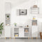 vidaXL Sink Cabinet High Gloss White 80x33x60 cm Engineered Wood