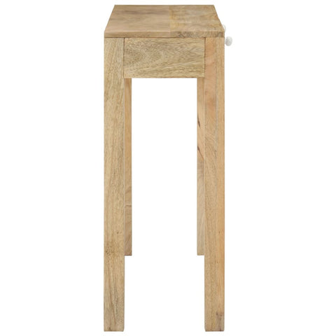 vidaXL Console Table 110x30x75 cm Solid Bleached Wood Mango