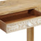 vidaXL Console Table 110x30x75 cm Solid Bleached Wood Mango