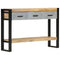 vidaXL Console Table 110x30x76 cm Solid Rough Wood Mango