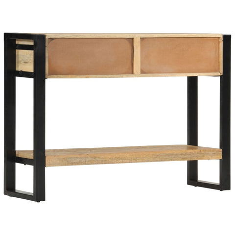 vidaXL Console Table 110x30x76 cm Solid Rough Wood Mango