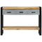 vidaXL Console Table 110x30x76 cm Solid Rough Wood Mango