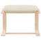 vidaXL Footstool Cream 51x41x40 cm Fabric