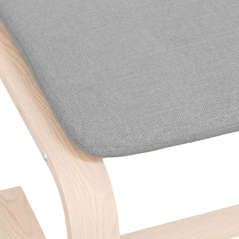 vidaXL Footstool Light Grey 51x41x40 cm Fabric