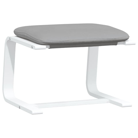 vidaXL Footstool Light Grey 51x41x40 cm Fabric