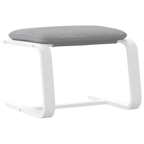 vidaXL Footstool Light Grey 51x41x40 cm Fabric