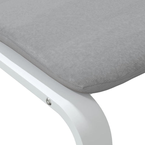 vidaXL Footstool Light Grey 51x41x40 cm Fabric